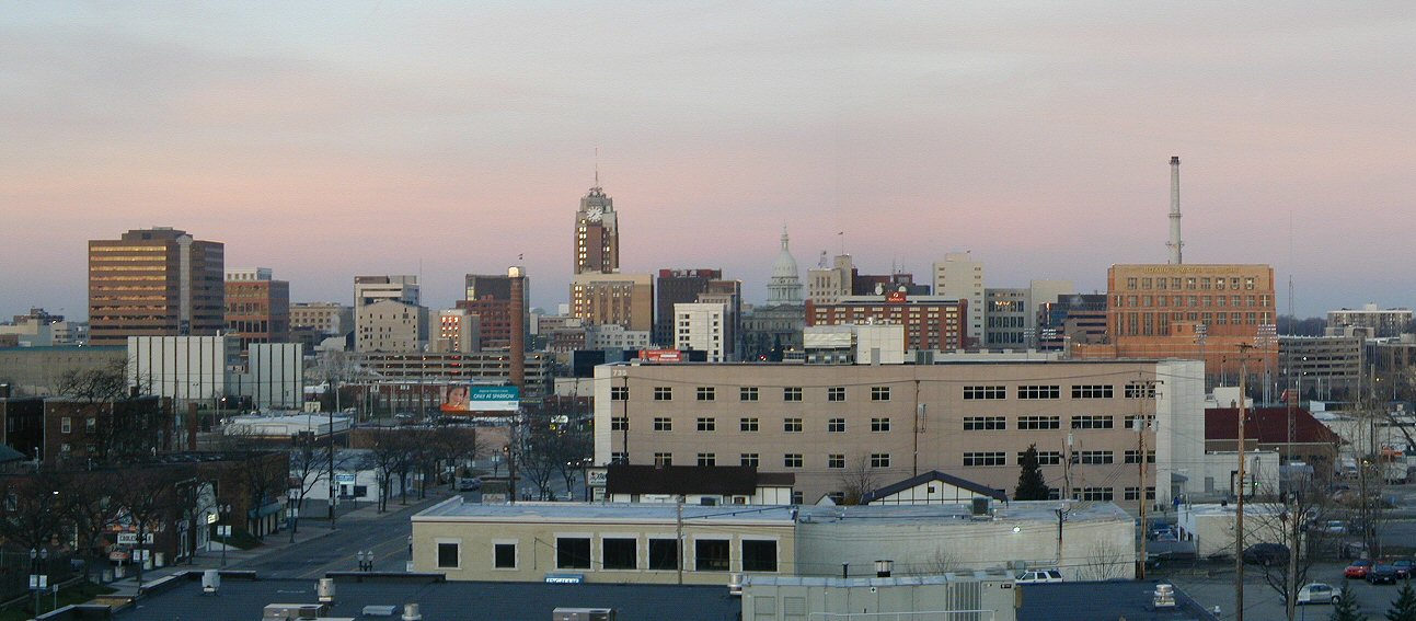 Landscape view of the city of Lansing, MI