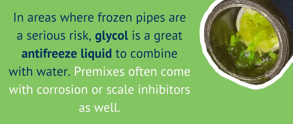 Glycol liquid.