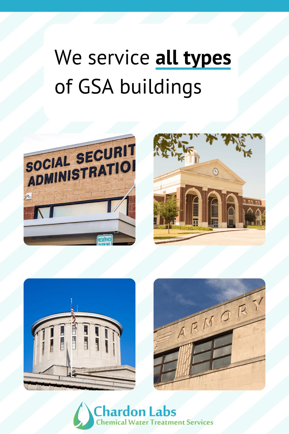 We service all types of GSA buildings